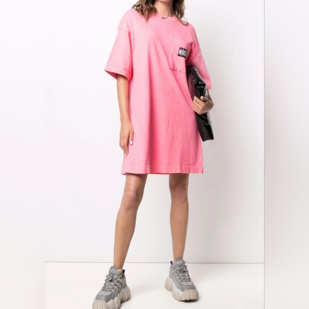 Nike Pink Oversized Tee Dress